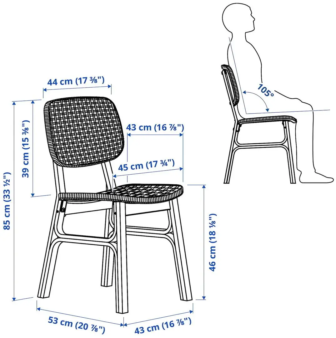 Scaun Ikea Voxlov (Bambus Deschis)