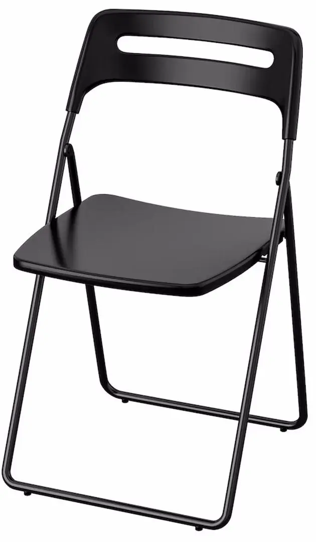 Scaun pliant Ikea Nisse (Negru)