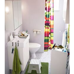 Taburet pentru copii Ikea Bolmen (Alb) Thumb