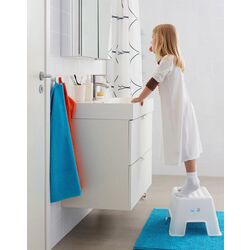 Taburet pentru copii Ikea Bolmen (Alb) Thumb