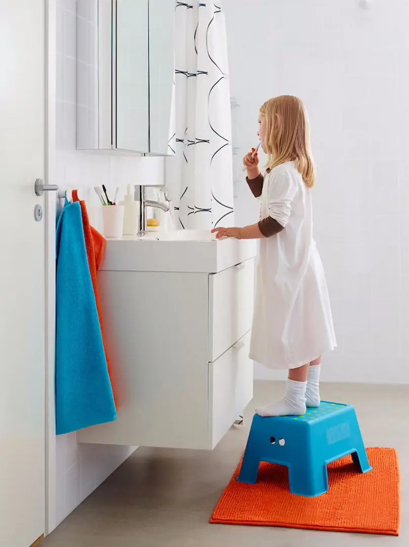 Taburet pentru copii Ikea Bolmen (Albastru)