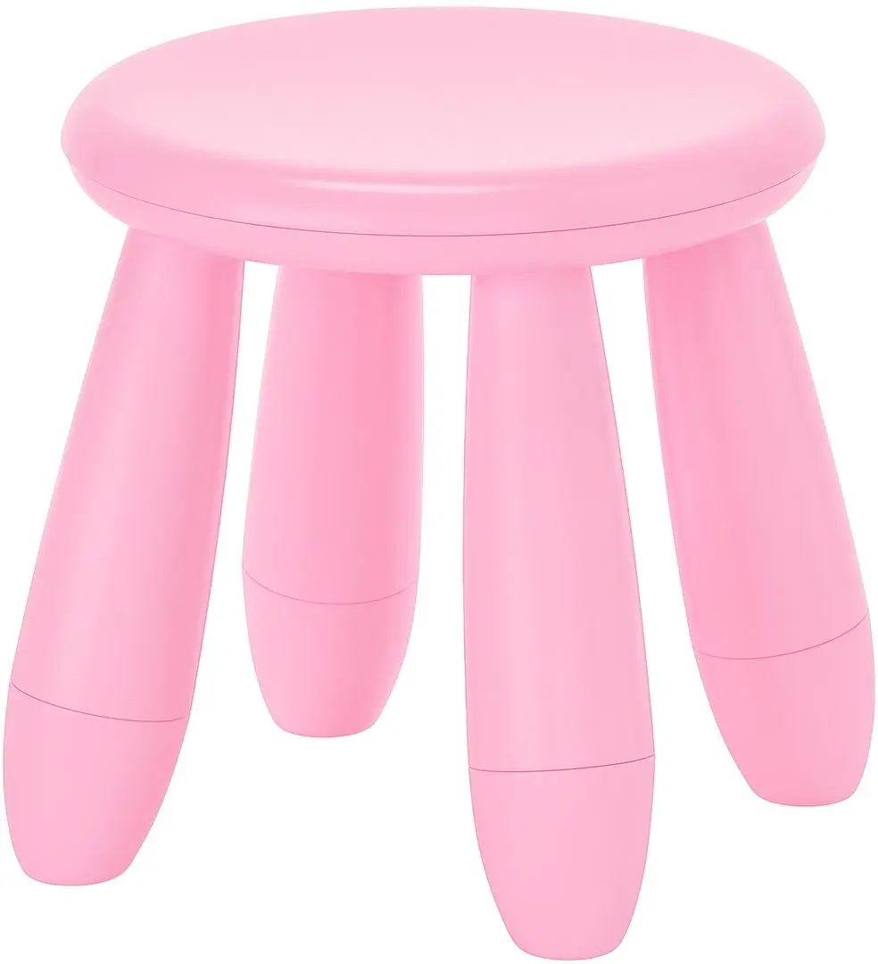 Taburet pentru copii Ikea Mammut (Roz)