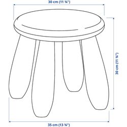 Taburet pentru copii Ikea Mammut (Roz) Thumb