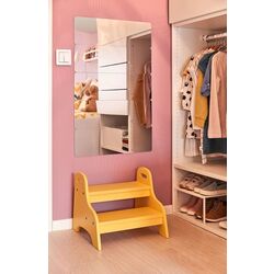 Taburet pentru copii Ikea Trogen 40x38x33 cm (Galben) Thumb