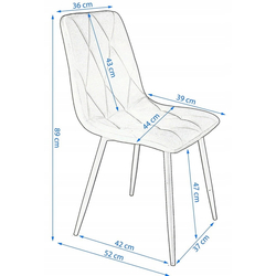 Scaun Jumi Piado CM-274785 (Yellow) Thumb