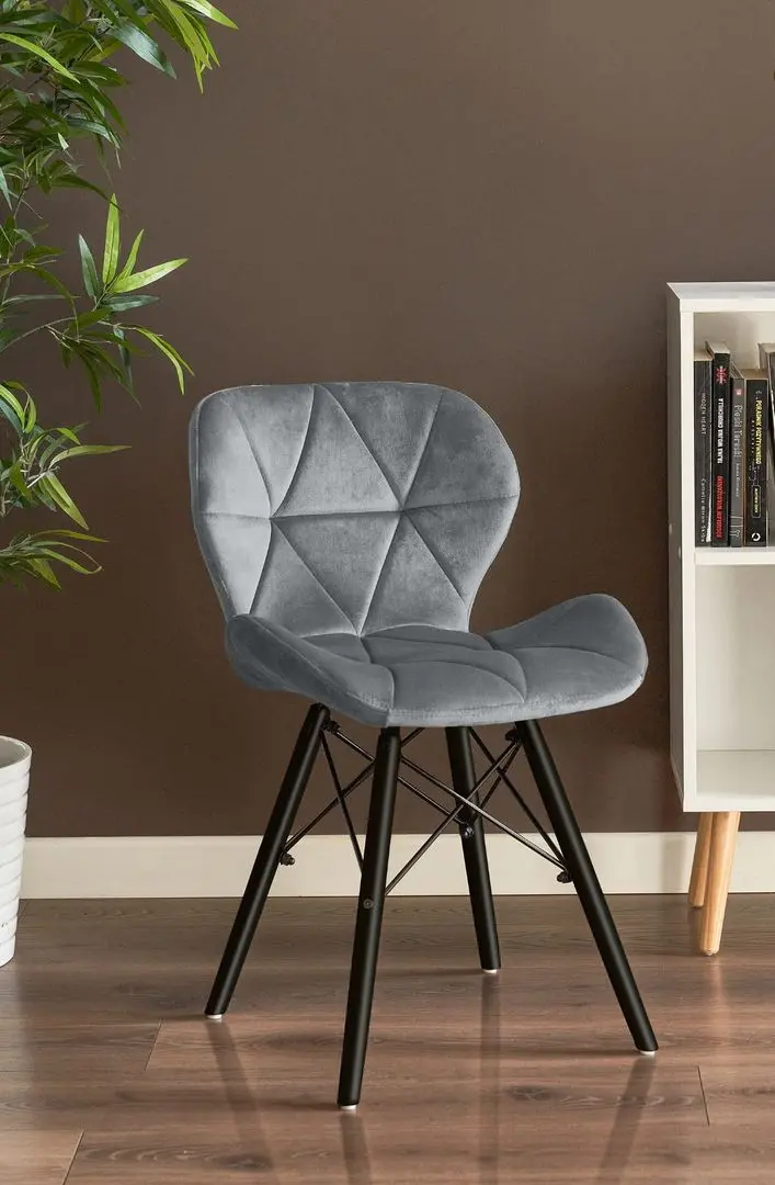 Scaun Jumi Velvet SD-276192 (Gray)