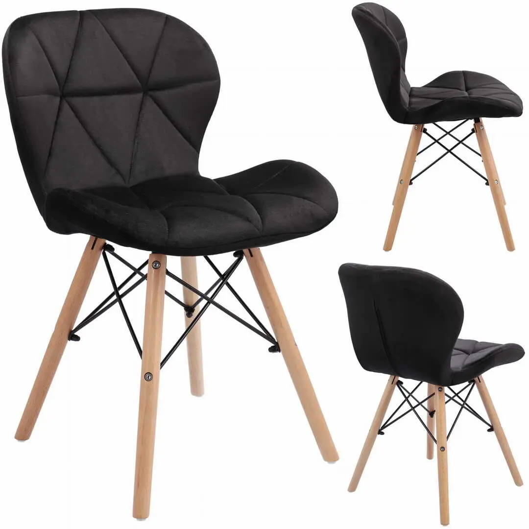 Scaun Jumi Velvet SD-940369 (Black)