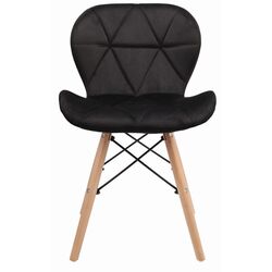 Scaun Jumi Velvet SD-940369 (Black) Thumb