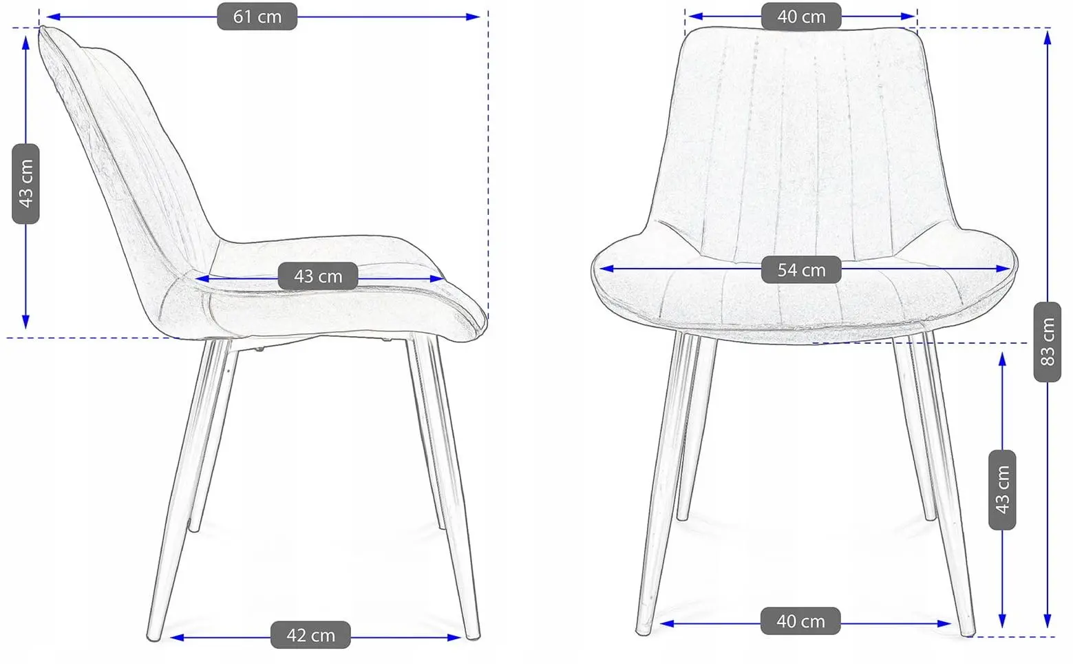 Стул Jumi Viva SD-939493 (Gray) - 10