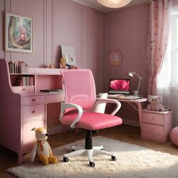 Fotoliu pentru copii Mebel Elite Nate (Pink/White)