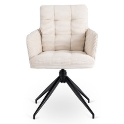 Scaun Mebel Elite Akita (Cream/Black) Thumb