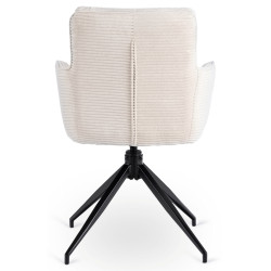 Scaun Mebel Elite Akita (Cream/Black) Thumb