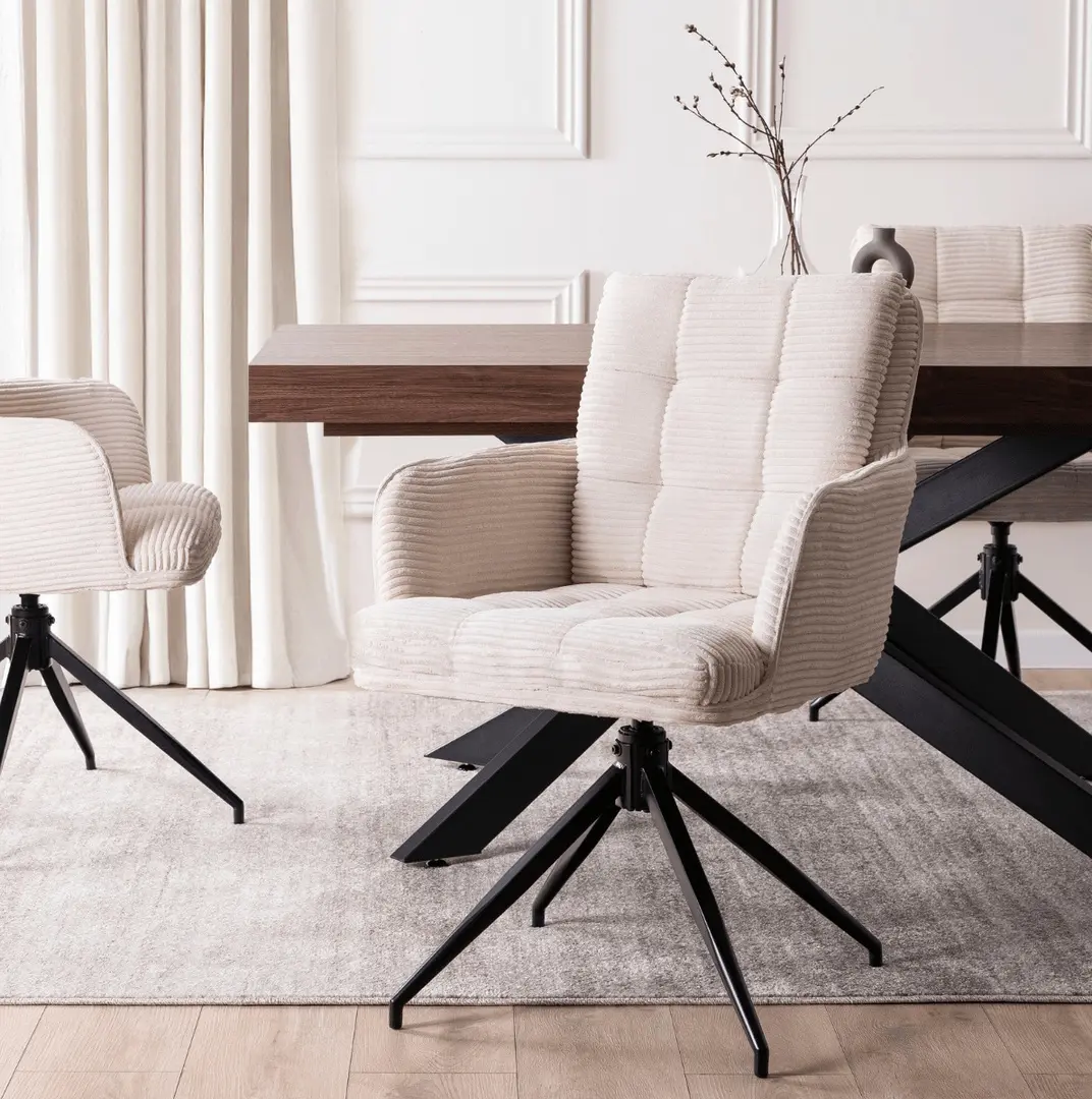 Scaun Mebel Elite Akita (Cream/Black)