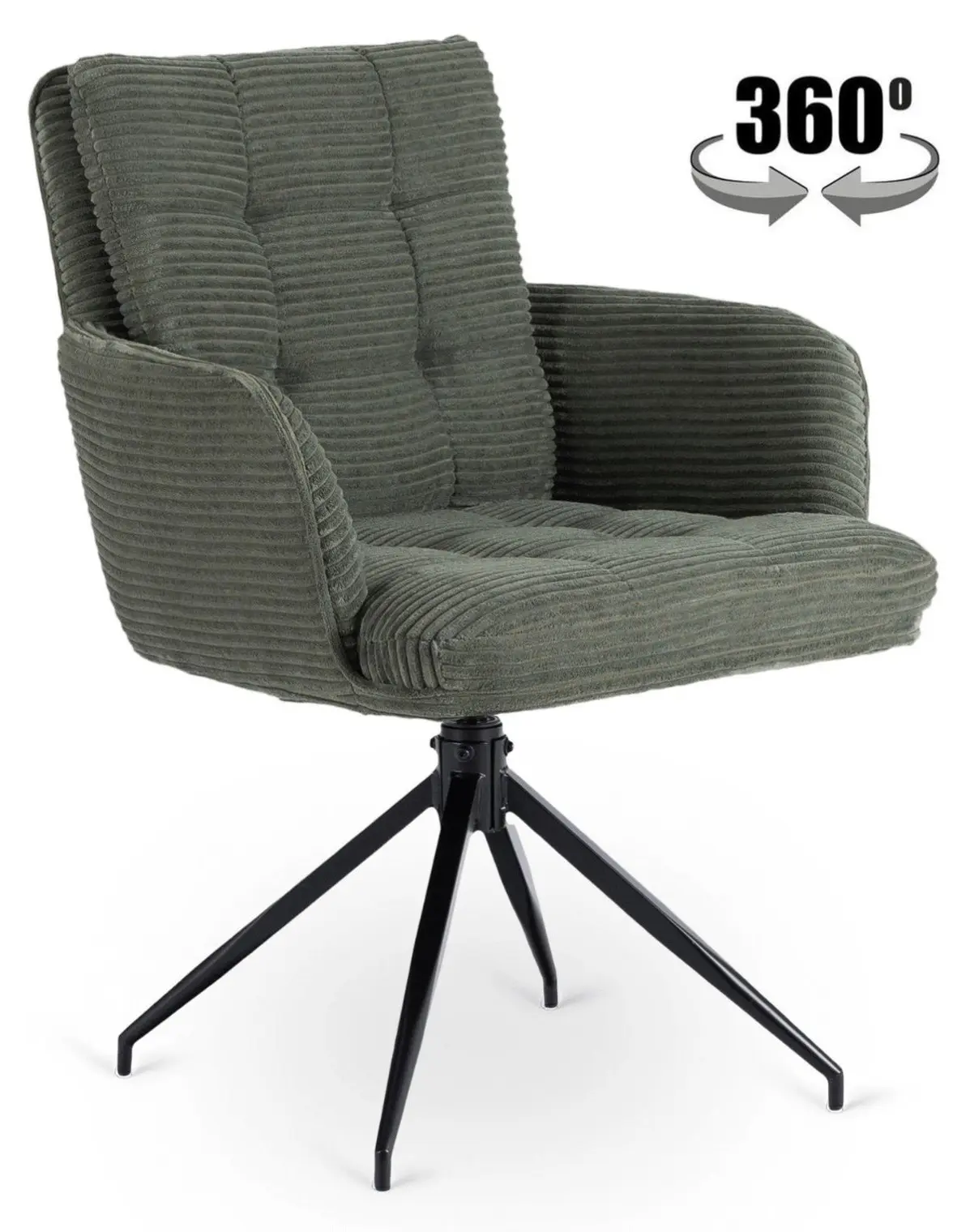 Стул Mebel Elite Akita (Green/Black)