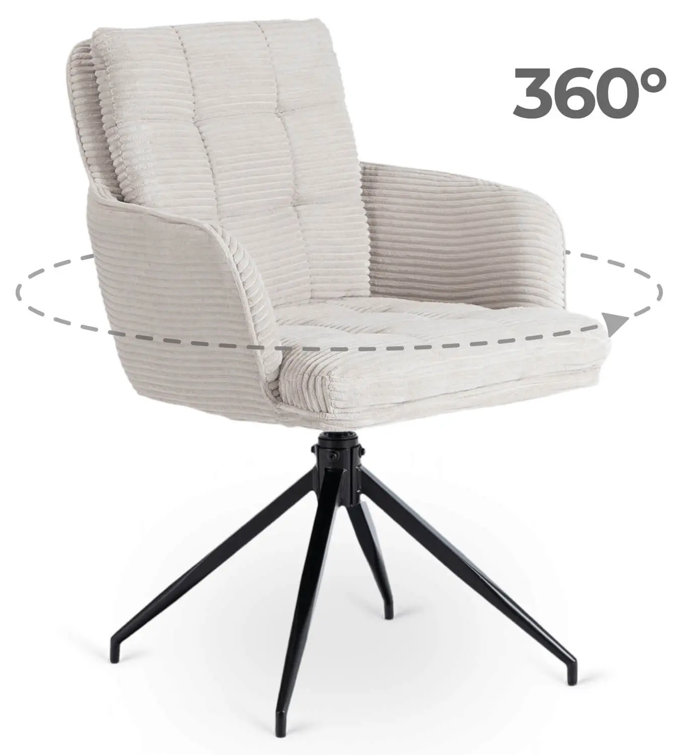 Scaun Mebel Elite Akita (Grey/Black)