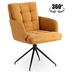 Scaun Mebel Elite Akita (Mustard/Black) Thumb