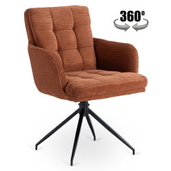 Scaun Mebel Elite Akita (Terracotta/Black) Thumb