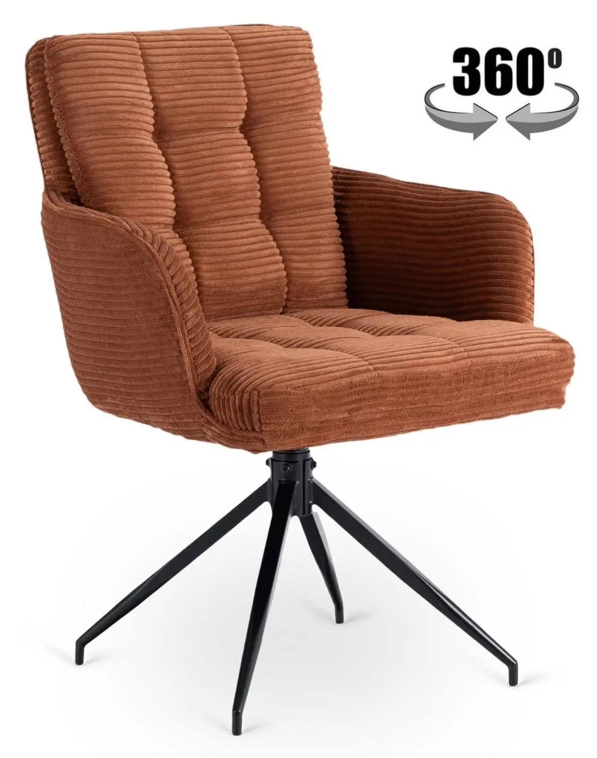 Scaun Mebel Elite Akita (Terracotta/Black)