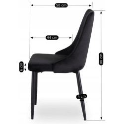 Scaun Mebel Elite Bari (Black) Thumb