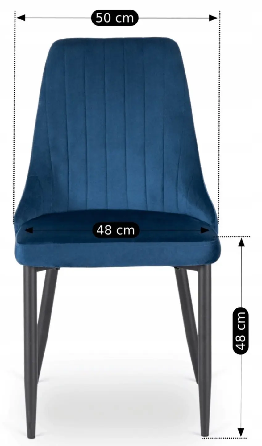 Стул Mebel Elite Bari (Blue/Black)