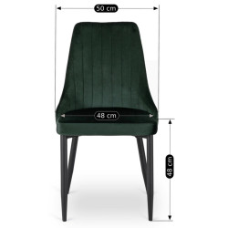 Стул Mebel Elite Bari (Green/Black) Thumb