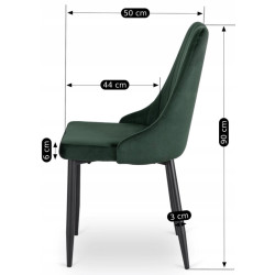 Стул Mebel Elite Bari (Green/Black) Thumb