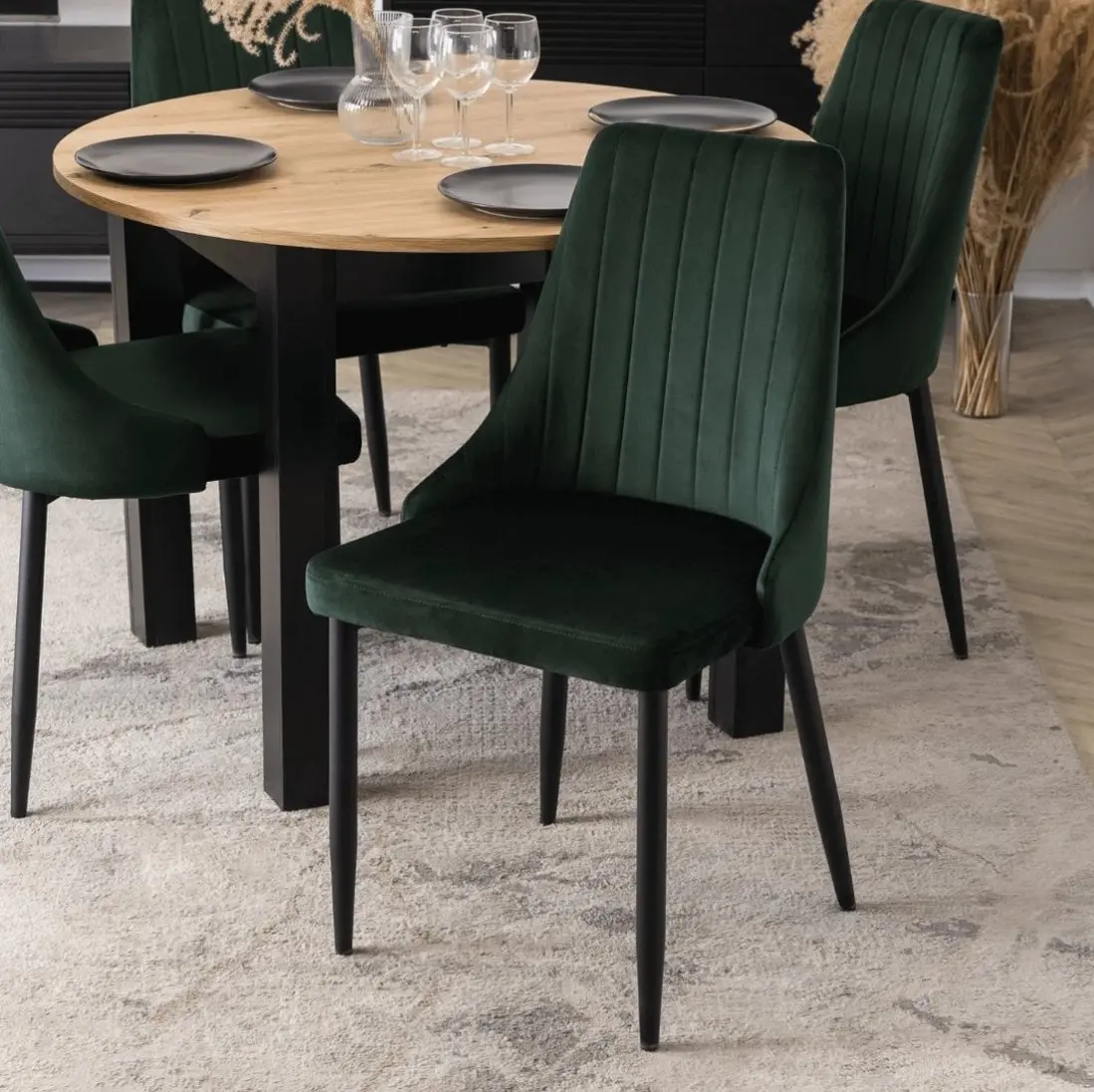 Стул Mebel Elite Bari (Green/Black)