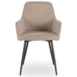 Scaun Mebel Elite Bresso 2 (Beige/Black) Thumb