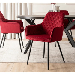 Scaun Mebel Elite Bresso (Burgundy/Black)
