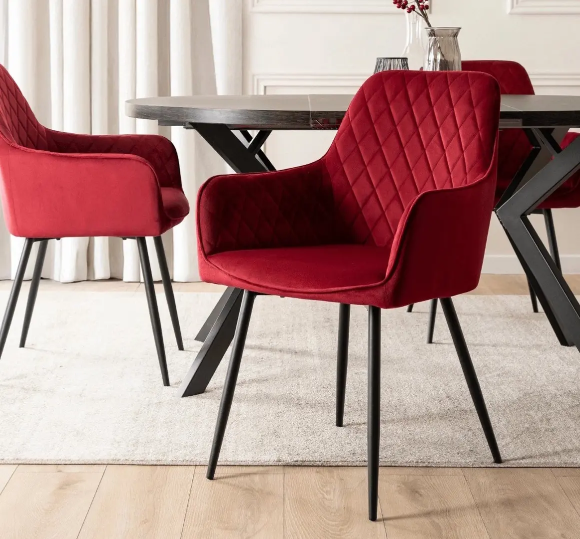 Scaun Mebel Elite Bresso (Burgundy/Black)