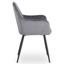 Стул Mebel Elite Bresso (Grey/Black) Thumb
