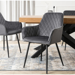 Стул Mebel Elite Bresso (Grey/Black)