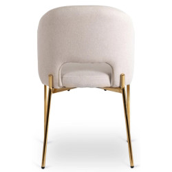 Scaun Mebel Elite Bros (Cream/Gold) Thumb