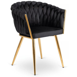 Scaun Mebel Elite Capi (Black/Gold) Thumb