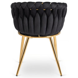 Scaun Mebel Elite Capi (Black/Gold) Thumb