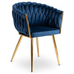 Scaun Mebel Elite Capi (Blue/Gold) Thumb