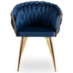 Scaun Mebel Elite Capi (Blue/Gold) Thumb