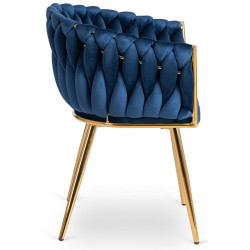 Scaun Mebel Elite Capi (Blue/Gold) Thumb