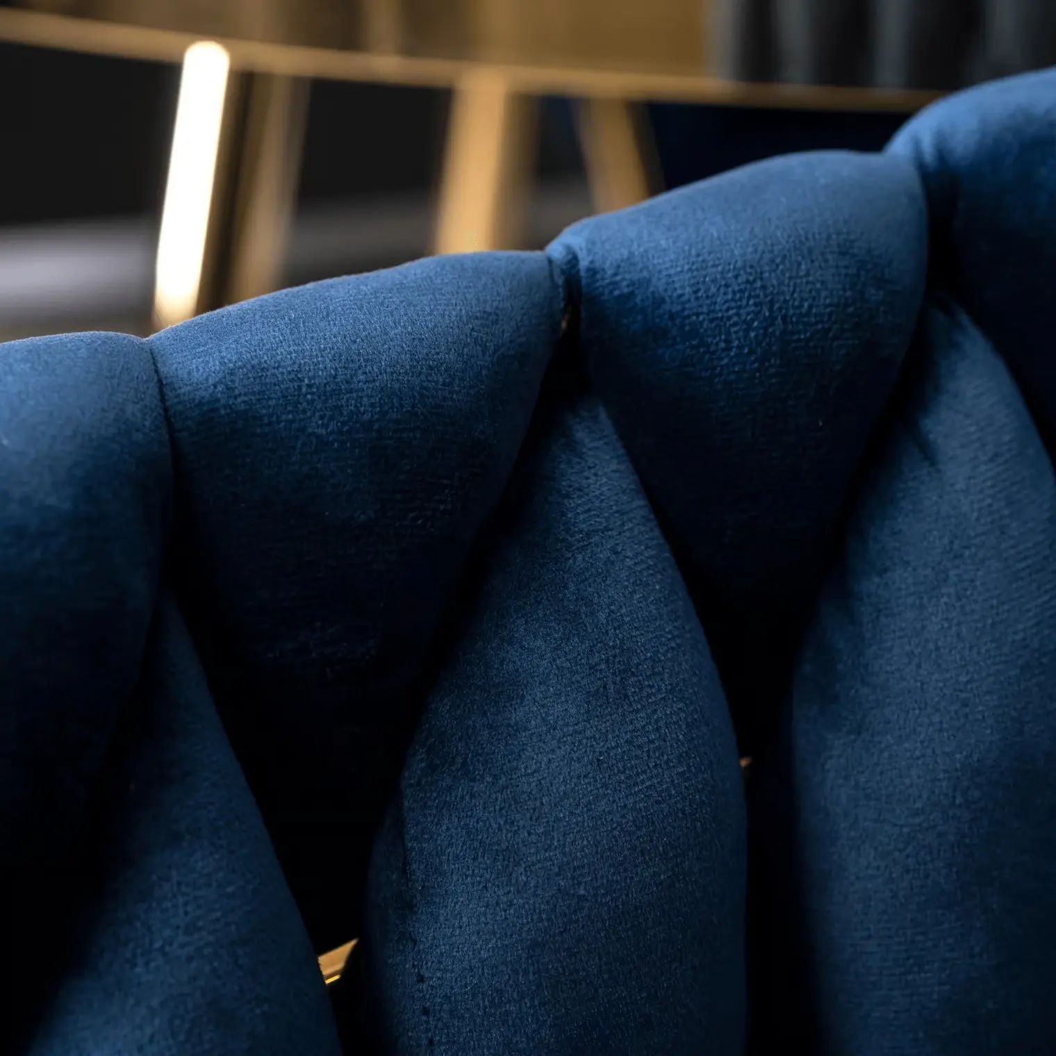 Scaun Mebel Elite Capi (Blue/Gold)