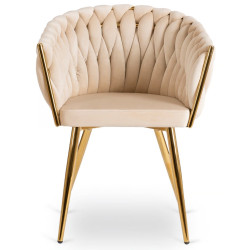 Scaun Mebel Elite Capi (Cream/Gold) Thumb