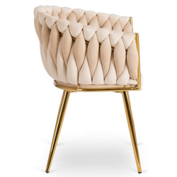 Scaun Mebel Elite Capi (Cream/Gold) Thumb