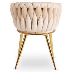 Scaun Mebel Elite Capi (Cream/Gold) Thumb