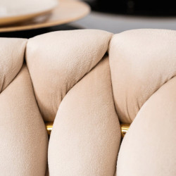 Scaun Mebel Elite Capi (Cream/Gold) Thumb