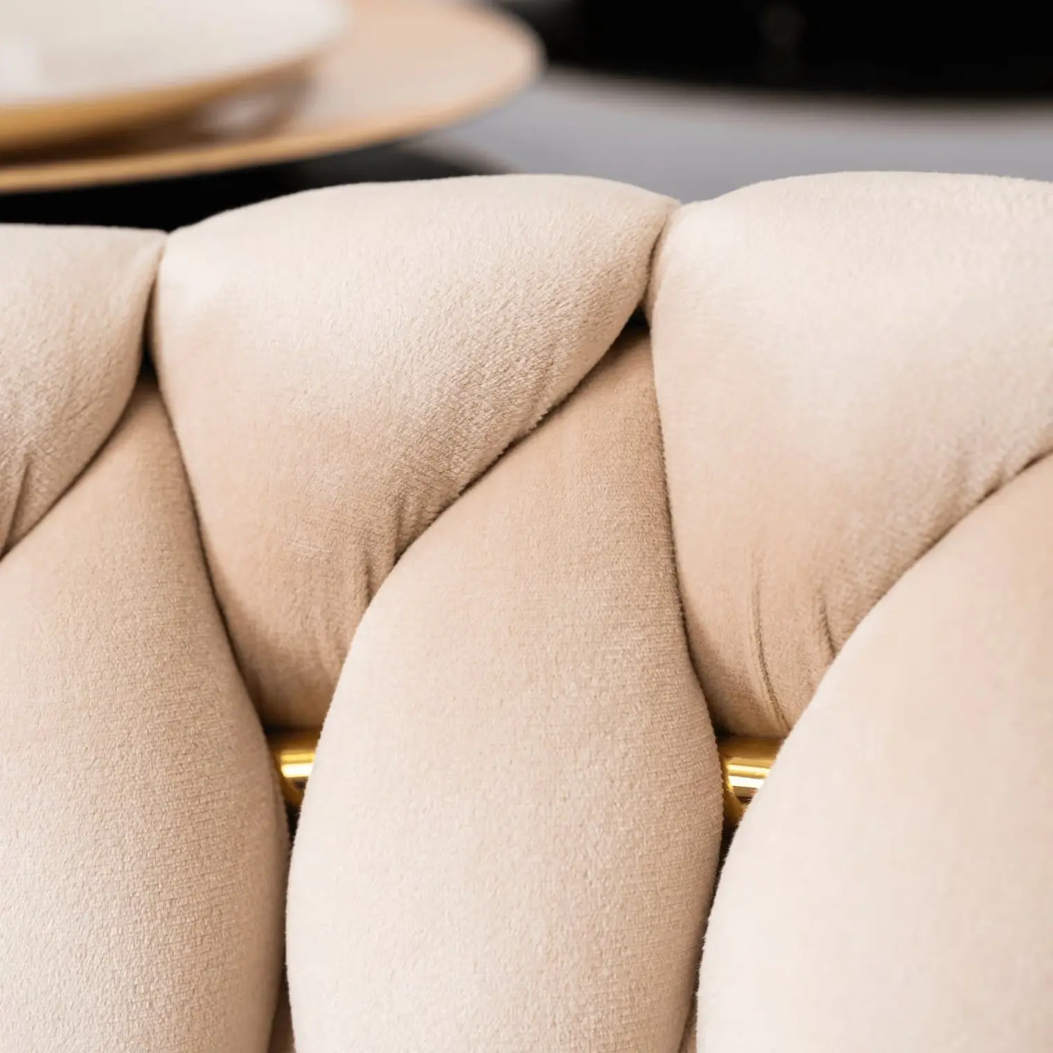 Scaun Mebel Elite Capi (Cream/Gold)