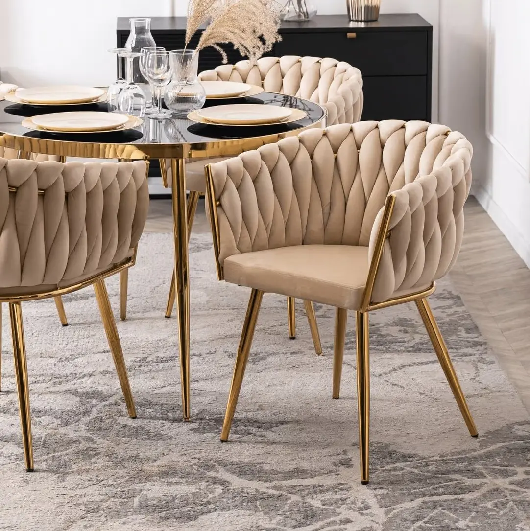 Scaun Mebel Elite Capi (Cream/Gold)