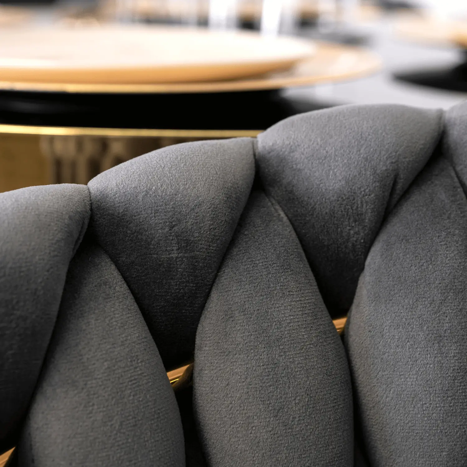 Scaun Mebel Elite Capi (Grey/Gold)