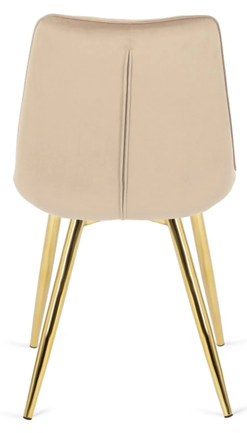 Scaun Mebel Elite Caro (Cream/Gold) - 3