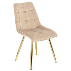 Scaun Mebel Elite Caro (Cream/Gold) Thumb
