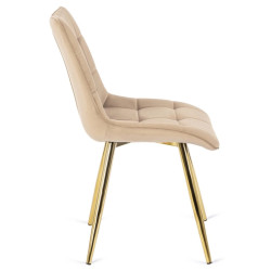 Scaun Mebel Elite Caro (Cream/Gold) Thumb