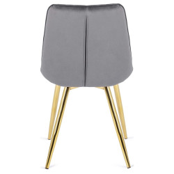 Scaun Mebel Elite Caro (Grey/Gold) Thumb